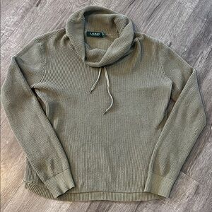 Vintage Ralph Lauren Olive Cowl Neck Sweater